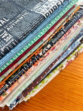 Assorted Quilting Cotton Fabric Bundle - Multi Color Prints